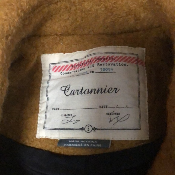 Anthropology Cartonnier Small Mustard Yellow Moto Jacket - Picture 2 of 4